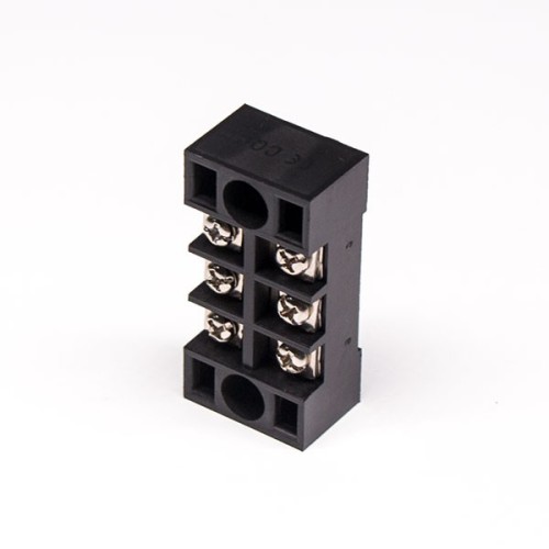 Double row Barrier Terminal Blocks with Cover and 6 Screw Terminal block