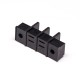 Straight Terminal Connector Black 2 holes Flange Connector for Panel Mount