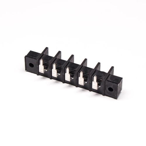 Terminal Strip vs Barrier Strip 5pin Right Angled Black PCB Mount