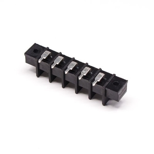 Terminal Strip vs Barrier Strip 5pin Right Angled Black PCB Mount