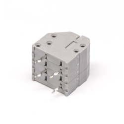 4 pin Terminal Block Grey Cable with Straight Through Hole