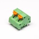 Cable Terminal Block Spring Connector Green 4pin Straight PCB Mount