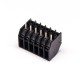 PCB Spring Loaded Terminal Block Black PCB Mount Straight Crimp Cable Connector