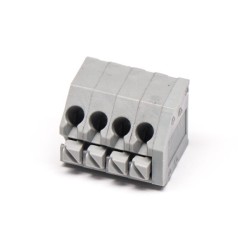 PCB Spring Terminal Blocks 4pin 180 Degree Through Hole Cable Connector