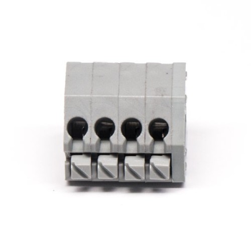 PCB Spring Terminal Blocks 4pin 180 Degree Through Hole Cable Connector