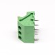 PCB Spring Terminal Blocks Green 6pin Straight Through Hole Connector