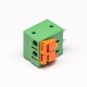 Spring Push Terminal Block 4pin Green Through Hole Straight Crimp Cable Connector