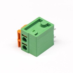 Spring Push Terminal Block 4pin Green Through Hole Straight Crimp Cable Connector