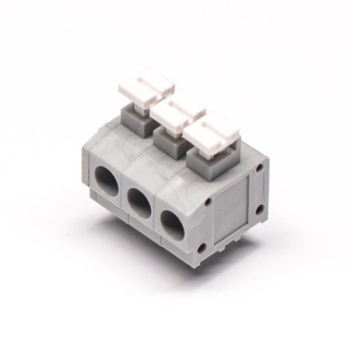 Terminal Block Grey PCB Mount Straight Through Hole 6pin Connector for Cable