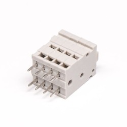 Terminal Connector Block Double layer 8pin Straight Through Hole Cable Connector