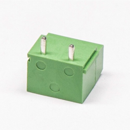 2 pin Screw Terminal 90 Degree Right Angled Green PCB Terminal Blcok