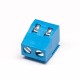 PCB Screw Terminal Block 2pin Straight PCB Mount Through Hole Blue