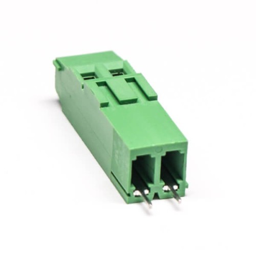 PCB Screw Terminal Block Connector 2pin Straight Through Hole Green