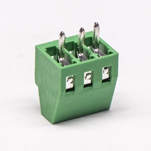 PCB Screw Terminal M4 Green straight 3pin Through Hole Connector