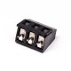 PCB Universal Screw Terminal 3pin Straight Black Through Hole PCB Mount