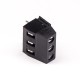 PCB Universal Screw Terminal 3pin Straight Black Through Hole PCB Mount