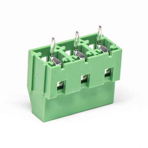 Screw Terminal 3pin Green Straight Through Hole PCB Mount