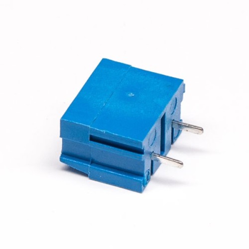 Screw Terminal Block PCB Straight Blue Connector for PCB Mount