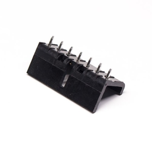 Terminal Block Black Black Straight 7pin PCB Universal Screw Connector