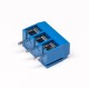 Terminal Block Connector Straight Blue for PCB Mount 3pin Through Hole