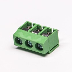 Universal Screw Terminal PCB Mount Green 3pin Straight Cconnector