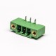 3 pin Terminal Block Connector Right Angle with 2 Screw Hole Green Pluggable Connector