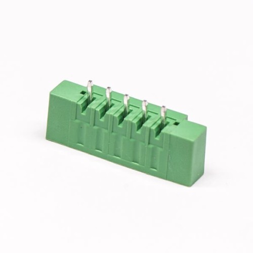 5 pin Terminal Block Straight Through Hole Green Pluggable Connector