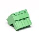 Plug-in Screw PCB Terminal Block 3pin Socket Right Angled Green Connector