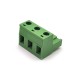 Plug-in Screw PCB Terminal Block 3pin Socket Right Angled Green Connector