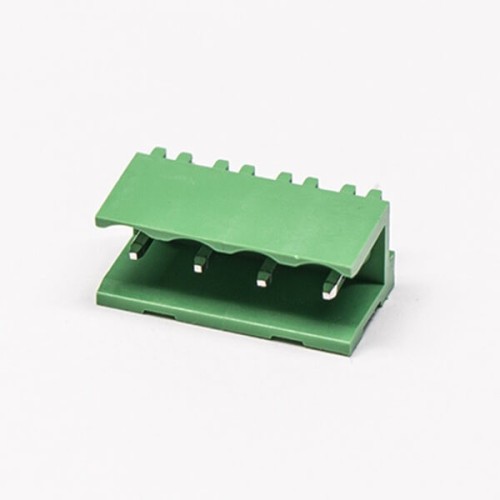 Plug in Terminal Block Connector for PCB Mount Green Straight 4pin