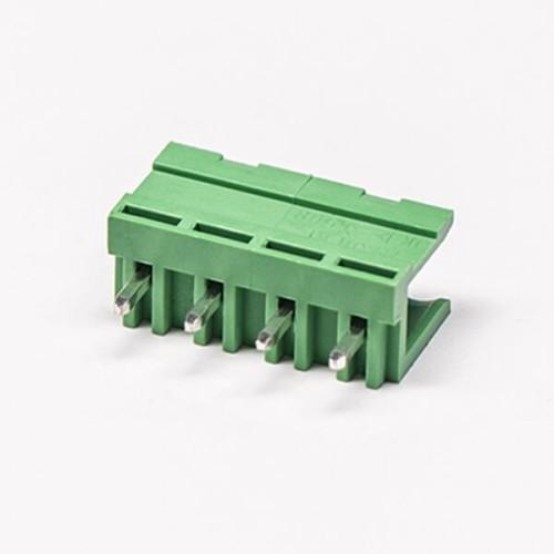 Plug in Terminal Block Connector for PCB Mount Green Straight 4pin