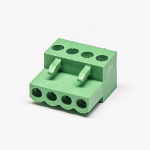 Plug in Terminal Blocks Green Pluggable with 4 Holes Socket