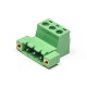 Pluggable terminal blocks terminal blocks PCB Mount 3pin Right Angled 2 holes Flange terminal