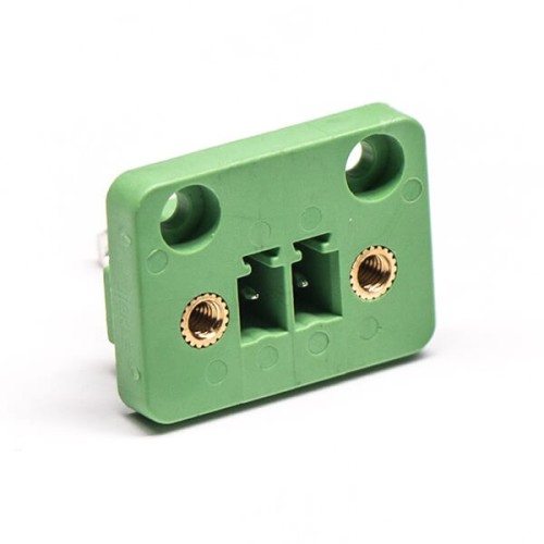 Terminal Block Connector 2pin for PCB Mount with 4 Screw Holes