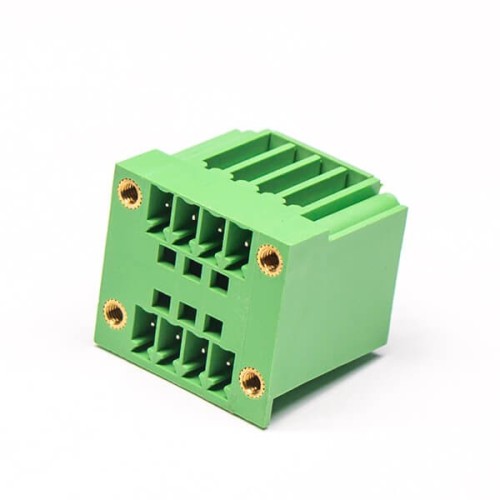 Terminal Blocks 8pin Green Pulg with 4 Screw Holes Connector