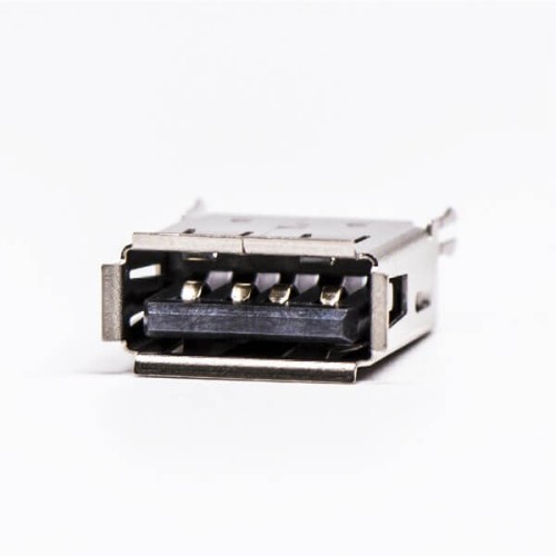 USB for PCB Straight Female DIP Harpoon Black 20pcs