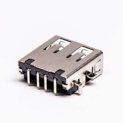 USB PCB Connector Female Right angled DIP 20pcs