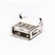 USB Port 2.0 Right Angled Female Through Hole White