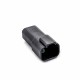 4 Pin Male Plug Black Automotive Sealed Connector Waterproof for Electric Vehicles PA66(Excluded Contacts) DT06-4P-E004