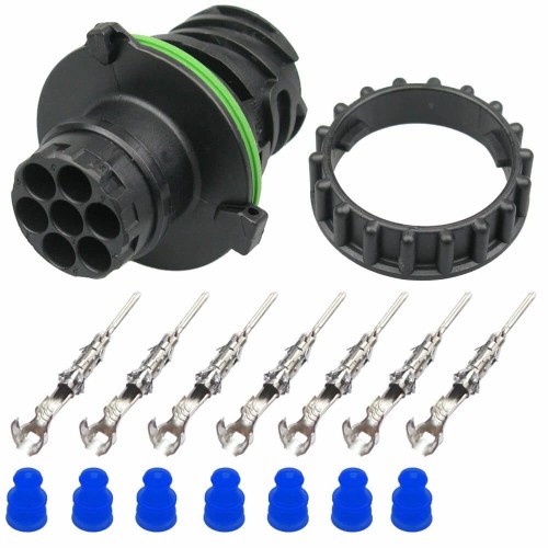 7Pins male waterproof Connector For Female Hosing