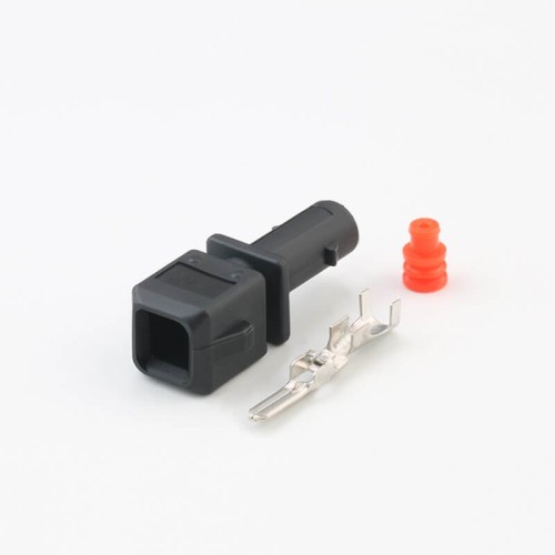 Auto Plug Male And Female Socket 1 Pin 6.3Mm Automotive Connecotr For Vw 357972761 / 357 972 761 357972751 / 357 972 751-1