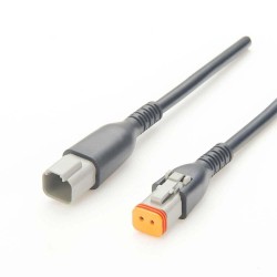 Elecbee Dt06-2S To Dt06-2P Lead Two Way Plug With Cable 0.1M