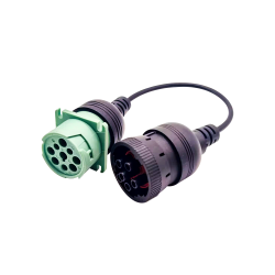 J1708 Male 6Pin To J1939 Female 9Pin Cable Adapter For Trucks And Car 0.1M