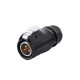 IP67 3 Pin Connectors Waterproof Plug and Socket Flange Receptacle with Dustproof Cap