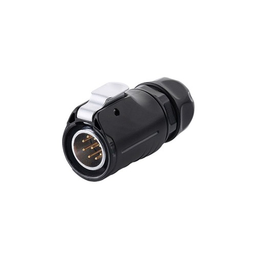 IP67 9 Pin Male Plug Connector Circle Connector Waterproof Aviation Plug LP20 Series