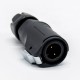 LP-12 Series 2-Pin Male Plug IP67 Waterproof Power Connector