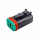 Waterproof Automotive Sealed Connector 4 Pin PA66 4P Male Female Mating Connector Elecbee (Excluded Contacts)