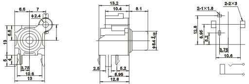 90 Degree RCA Female Socket Connector75ohm Socket Panel for PCB