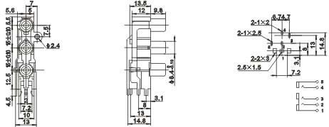 PCB Mount1 Pin RCA Audio Jack Through Hole 75ohm Female 90 Degree