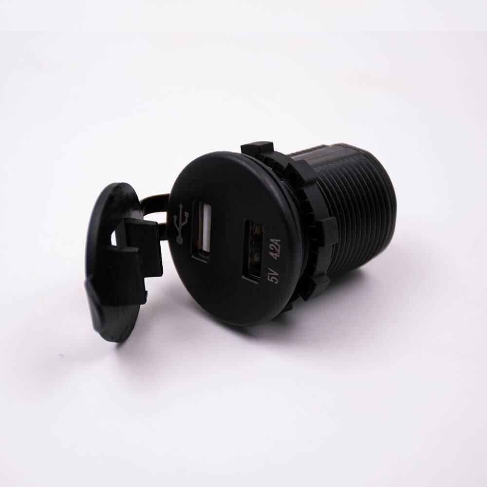 Car Charger Two USB Ports Socket 5V 4.2A With Voltage Display